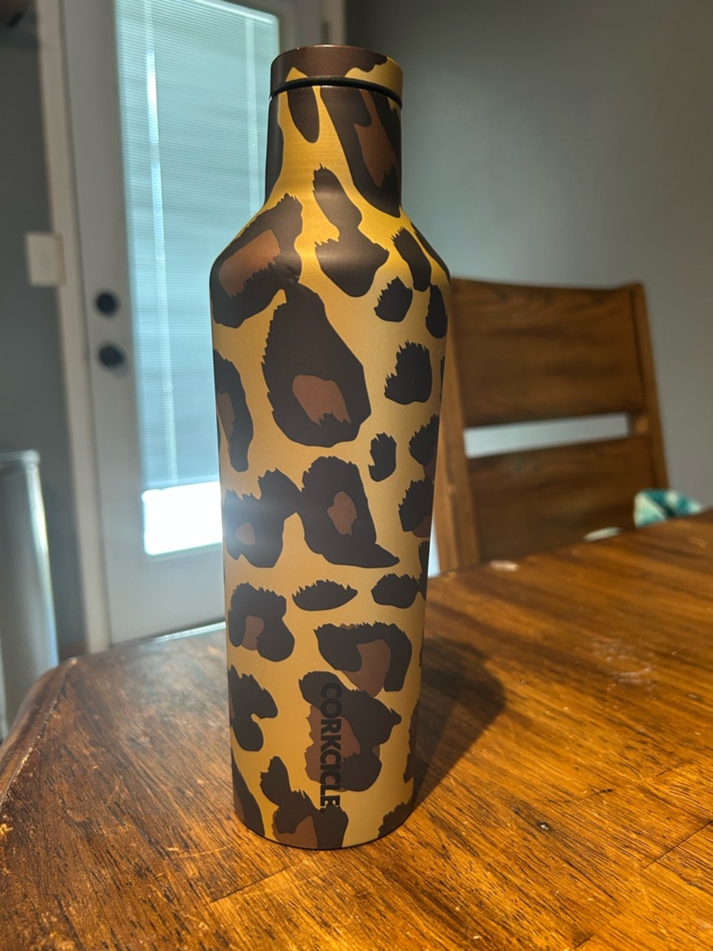 Corkcicle Leopard Print Bottle